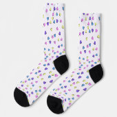 Pastell-Valentinsherzen Socken (Linkes Detail)