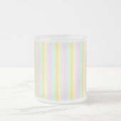 Pastell-vertikale Streifen Mattglastasse (Mittel)