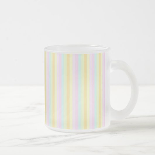 Pastell-vertikale Streifen Mattglastasse (Rechts)