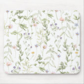 Pastell Vintage Blume Mousepad (Vorne)