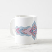 Pastell-Volksmuster-Kaffeetasse Kaffeetasse (Vorderseite Links)