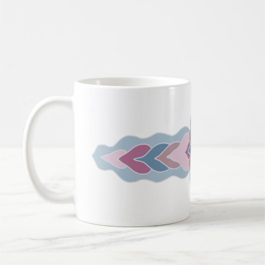 Pastell-Volksmuster-Kaffeetasse Kaffeetasse (Links)