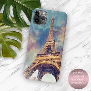 Pastell-Wasserfarbe Paris Eiffelturm Kunstmalerei Case-Mate iPhone Hülle