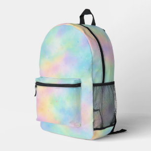 Pastell-Wasserfarbe-Traum – Sanfter Regenbogenverl Bedruckter Rucksack