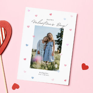 Pastell-Wasserfarben-Herzen Valentinstagskarte Einladung