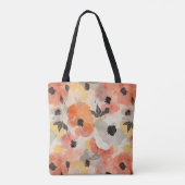 Pastell-Wasserfarben-Mohn-Tasche Tasche (Rückseite)