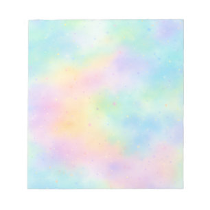 Pastell-Wasserfarben-Traum – Sanfter Regenbogenver Notizblock