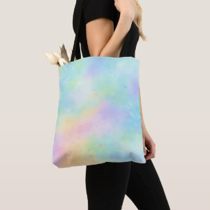 Pastell-Wasserfarben-Traum – Sanfter Regenbogenver Tasche
