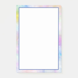 Pastell-Wasserfarbengrenze Post-it Klebezettel
