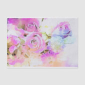 Pastell Watercolor Blumenstrauß Bouquet Seidenpapier (Vorderseite)
