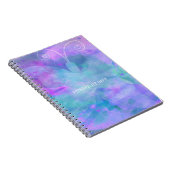 Pastell Watercolor Butterfly Personalisiert Custom Notizblock (Rechte Seite)