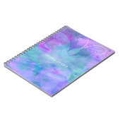 Pastell Watercolor Butterfly Personalisiert Custom Notizblock (Linke Seite)