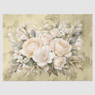 Pastell Watercolor Floral Bouquets Decoupage Seidenpapier