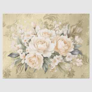 Pastell Watercolor Floral Bouquets Decoupage Seidenpapier
