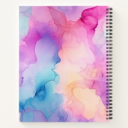 Pastell-Watercolor-Komprimierungs-Notebook Notizblock (Rückseite)