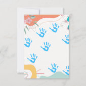 Pastell Watercolor Leaf Garland Tank Sie Karten (Rückseite)