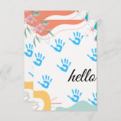 Pastell Watercolor Leaf Garland Tank Sie Karten (Vorne/Hinten)