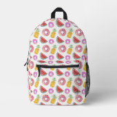 Pastell Watercolor Pool Float Muster Bedruckter Rucksack (Vorderseite)