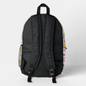 Pastell Watercolor Pool Float Muster Bedruckter Rucksack (Rückseite)
