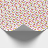 Pastell Watercolor Pool Float Muster Geschenkpapier (Ecke)