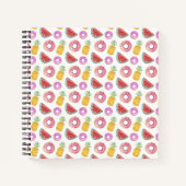 Pastell Watercolor Pool Float Muster Notizblock (Vorderseite)