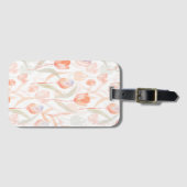 Pastell Watercolor Tulips Muster Gepäckanhänger (Vorderseite (Horizontal))