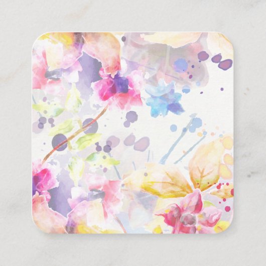 Pastell Watercolor UAWG QR-Code Begleitkarte (Rückseite)