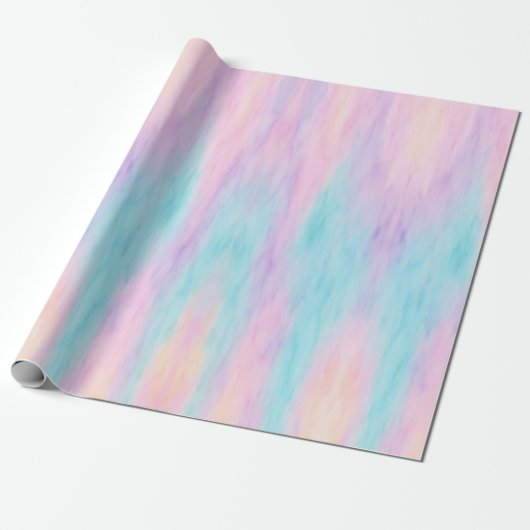 Pastell Watercolor Wrapping Paper Geschenkpapier (Ungerollt)