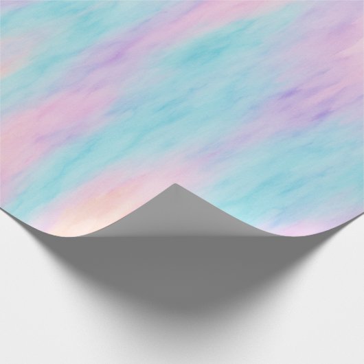 Pastell Watercolor Wrapping Paper Geschenkpapier (Ecke)