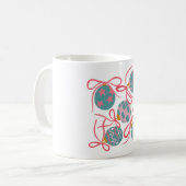 Pastell-Weihnachts-Schmuck-Tasse Kaffeetasse (Vorderseite Links)