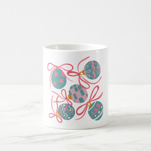 Pastell-Weihnachts-Schmuck-Tasse Kaffeetasse (Mittel)