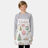 Pastell-Weihnachts-Schürze für Kinder mit individu Schürze (Getragen)