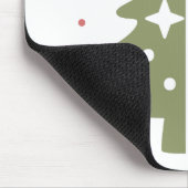 Pastell-Weihnachtsbaum Mousepad (Ecke)