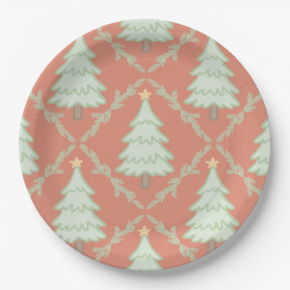 🎄 Pastell-Weihnachtsfeier-Papierteller ✨ Pappteller