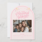 Pastell-Weihnachtskarte mit Geburt Christi Einladung (Rückseite)