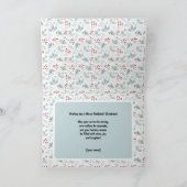 Pastell Weihnachtspickleball Santa Feiertagskarte (Innenseite)