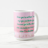 Pastell-Weihnachtswirbel Kaffeetasse (VorderseiteRechts)