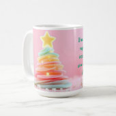 Pastell-Weihnachtswirbel Kaffeetasse (Vorderseite Links)