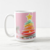 Pastell-Weihnachtswirbel Kaffeetasse (Links)