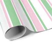 Pastell Weihnachtswrapping Paper | Rosa und Grün Geschenkpapier (Rolleneckpunkt)