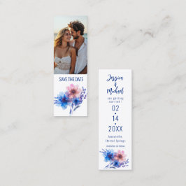 Pastell Whispers Meadow Lesezeichen Save the Date Telefonnummerkarte