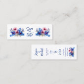 Pastell Whispers Meadow Lesezeichen Save the Date Telefonnummerkarte (Vorne/Hinten)