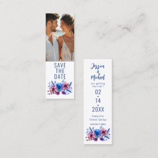 Pastell Whispers Meadow Lesezeichen Save the Date  Telefonnummerkarte