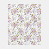 Pastell-Wiesen-Blumenmuster Fleecedecke (Vorderseite)