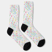 Pastell-Wiesenblumen-Muster Socken (Rechts)