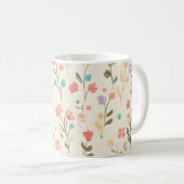 Pastell-Wiesenblumenwiese Kaffeetasse (VorderseiteRechts)