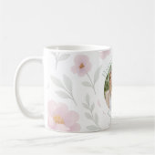 Pastell-Wildblume-Tasse mit benutzerdefiniertem Fo Kaffeetasse (Links)