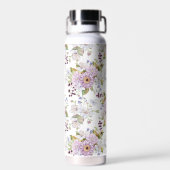Pastell-Wildblumen-Blumen-Ästhetik-Design Trinkflasche (Rückseite)