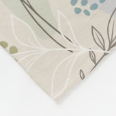 Pastell-Wildblumen-Collage – Chic Floral Geometris Fleecedecke (Ecke)