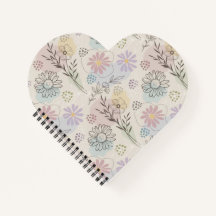 Pastell-Wildblumen-Collage – Chic florales Geometr